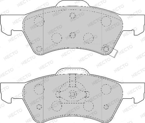 Necto FD7003A - Bremsbelagsatz, Scheibenbremse alexcarstop-ersatzteile.com