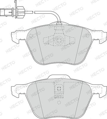 Necto FD7015A - Bremsbelagsatz, Scheibenbremse alexcarstop-ersatzteile.com