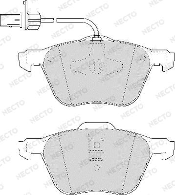 Necto FD7015V - Bremsbelagsatz, Scheibenbremse alexcarstop-ersatzteile.com