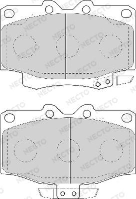 Necto FD7017A - Bremsbelagsatz, Scheibenbremse alexcarstop-ersatzteile.com