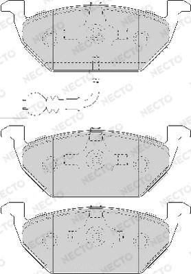 Necto FD7085A - Bremsbelagsatz, Scheibenbremse alexcarstop-ersatzteile.com