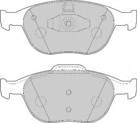 Necto FD7034N - Bremsbelagsatz, Scheibenbremse alexcarstop-ersatzteile.com