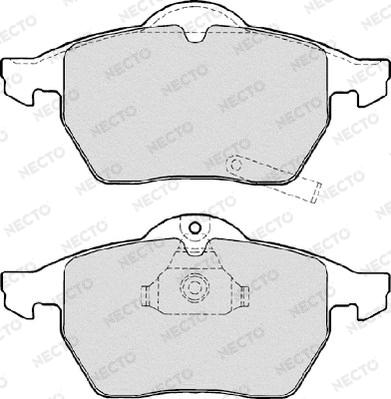 Necto FD7025A - Bremsbelagsatz, Scheibenbremse alexcarstop-ersatzteile.com