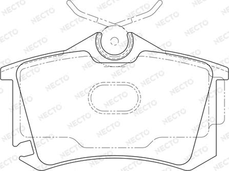 Necto FD7160A - Bremsbelagsatz, Scheibenbremse alexcarstop-ersatzteile.com