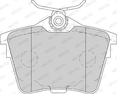 Necto FD7106A - Bremsbelagsatz, Scheibenbremse alexcarstop-ersatzteile.com