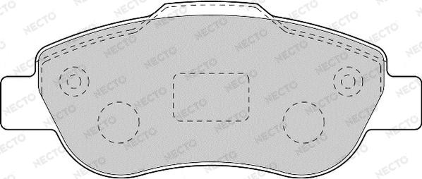 Necto FD7113A - Bremsbelagsatz, Scheibenbremse alexcarstop-ersatzteile.com