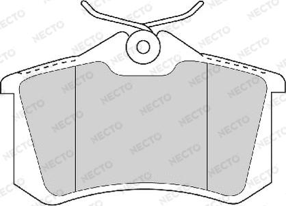 Necto FD7187A - Bremsbelagsatz, Scheibenbremse alexcarstop-ersatzteile.com