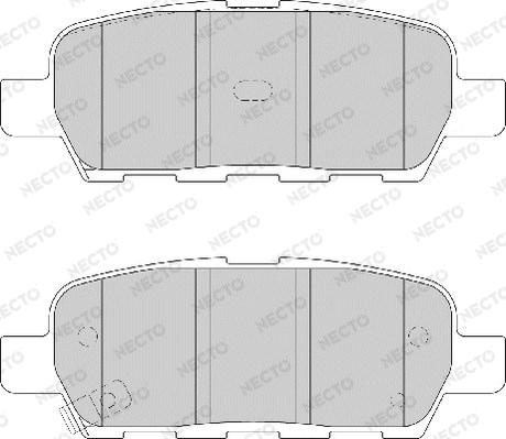 Necto FD7139A - Bremsbelagsatz, Scheibenbremse alexcarstop-ersatzteile.com