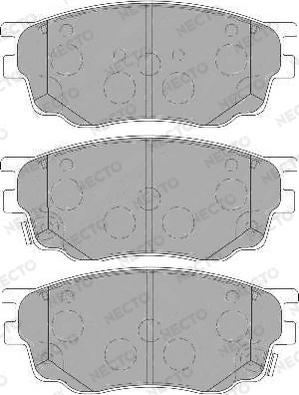 Necto FD7138A - Bremsbelagsatz, Scheibenbremse alexcarstop-ersatzteile.com