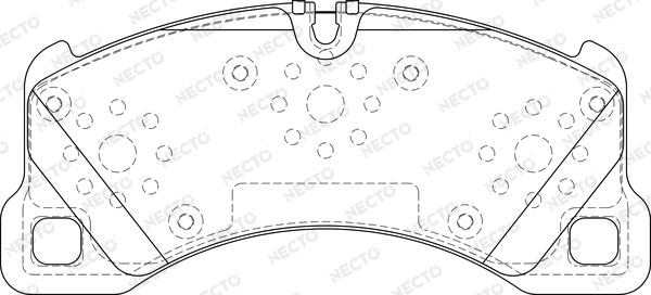 Necto FD7351A - Bremsbelagsatz, Scheibenbremse alexcarstop-ersatzteile.com