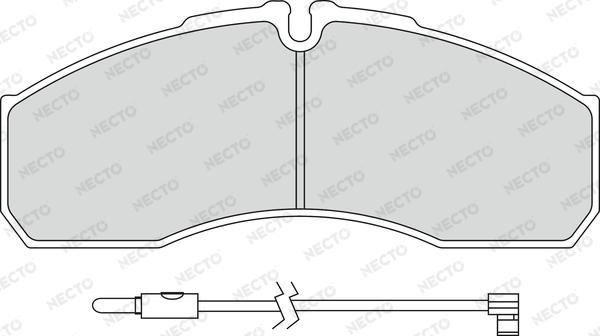 Necto FD7300V - Bremsbelagsatz, Scheibenbremse alexcarstop-ersatzteile.com