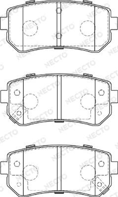 Necto FD7290A - Bremsbelagsatz, Scheibenbremse alexcarstop-ersatzteile.com