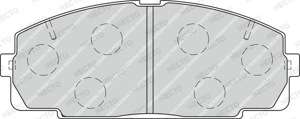 Necto FD7241V - Bremsbelagsatz, Scheibenbremse alexcarstop-ersatzteile.com