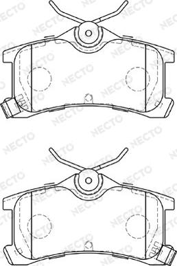 Necto FD7247A - Bremsbelagsatz, Scheibenbremse alexcarstop-ersatzteile.com