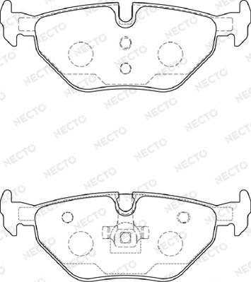 Necto FD7257A - Bremsbelagsatz, Scheibenbremse alexcarstop-ersatzteile.com