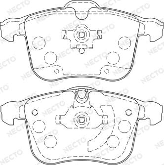 Necto FD7211A - Bremsbelagsatz, Scheibenbremse alexcarstop-ersatzteile.com