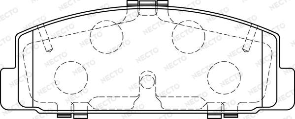 Necto FD7237A - Bremsbelagsatz, Scheibenbremse alexcarstop-ersatzteile.com