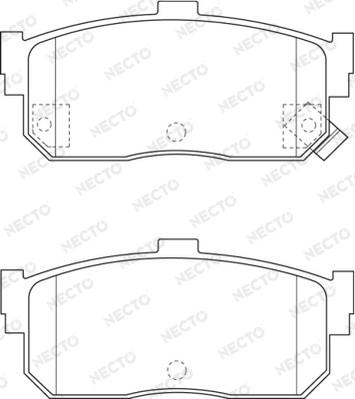 Necto FD7277A - Bremsbelagsatz, Scheibenbremse alexcarstop-ersatzteile.com