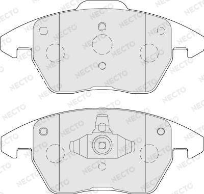 Necto FD7788A - Bremsbelagsatz, Scheibenbremse alexcarstop-ersatzteile.com