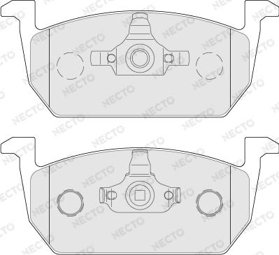 Necto FD7773A - Bremsbelagsatz, Scheibenbremse alexcarstop-ersatzteile.com