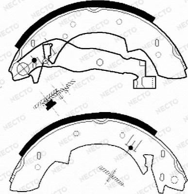 Necto N1042 - Bremsbackensatz alexcarstop-ersatzteile.com