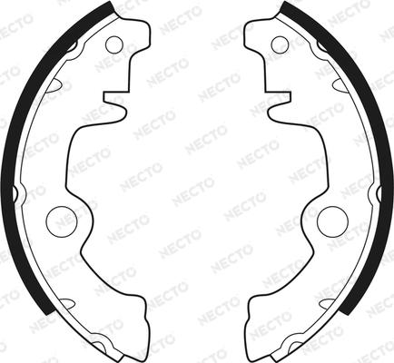 Necto N1021 - Bremsbackensatz alexcarstop-ersatzteile.com