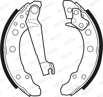 Necto N1165 - Bremsbackensatz alexcarstop-ersatzteile.com