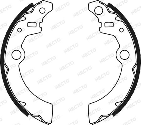 Necto N1702 - Bremsbackensatz alexcarstop-ersatzteile.com