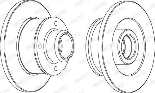 Necto WN455 - Bremsscheibe alexcarstop-ersatzteile.com