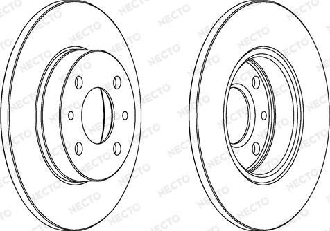 Necto WN417 - Bremsscheibe alexcarstop-ersatzteile.com