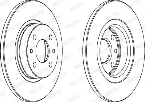 Necto WN439 - Bremsscheibe alexcarstop-ersatzteile.com