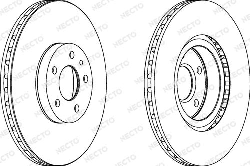 Necto WN428 - Bremsscheibe alexcarstop-ersatzteile.com