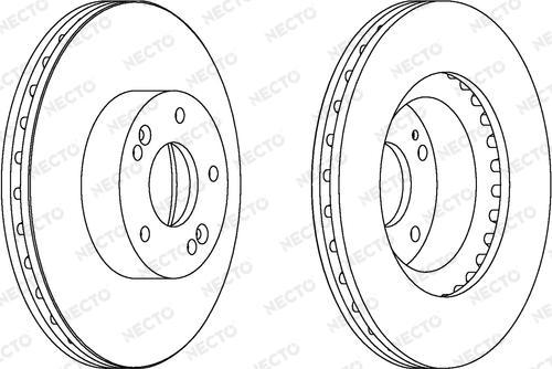 Necto WN1519 - Bremsscheibe alexcarstop-ersatzteile.com