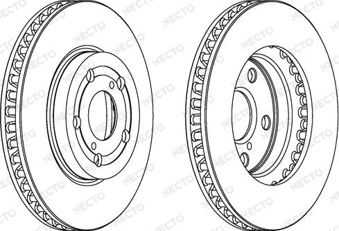 Necto WN1052 - Bremsscheibe alexcarstop-ersatzteile.com