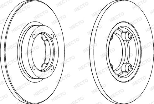 Necto WN1088 - Bremsscheibe alexcarstop-ersatzteile.com