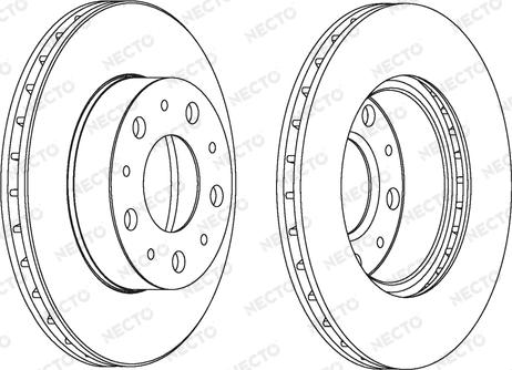 Necto WN1194 - Bremsscheibe alexcarstop-ersatzteile.com