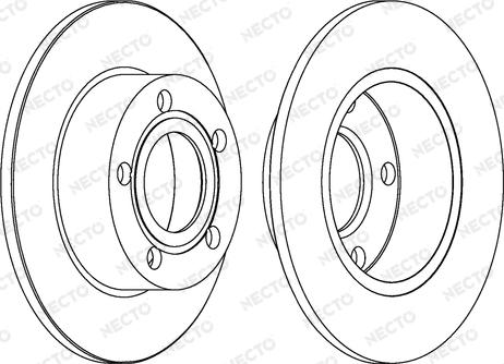 Necto WN1190 - Bremsscheibe alexcarstop-ersatzteile.com