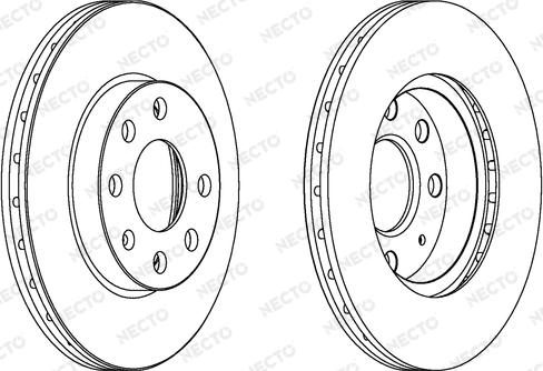 Necto WN1149 - Bremsscheibe alexcarstop-ersatzteile.com