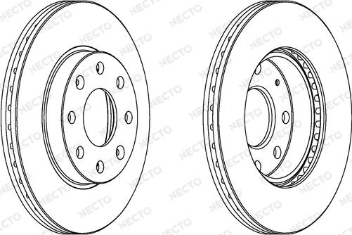 Necto WN1325 - Bremsscheibe alexcarstop-ersatzteile.com