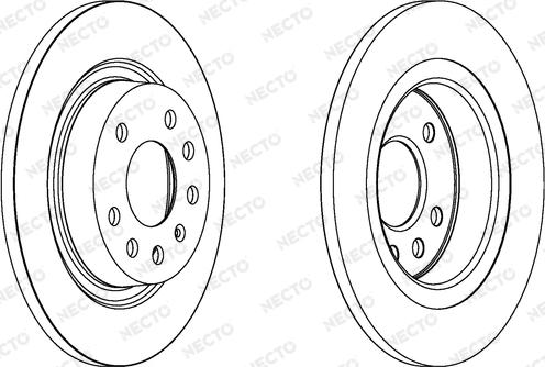 Necto WN1299 - Bremsscheibe alexcarstop-ersatzteile.com