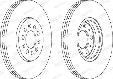 Necto WN1239 - Bremsscheibe alexcarstop-ersatzteile.com