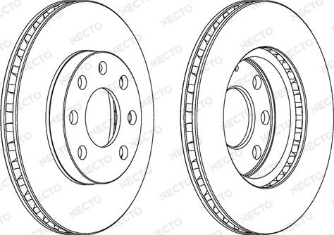 Necto WN397 - Bremsscheibe alexcarstop-ersatzteile.com