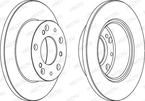 Necto WN304 - Bremsscheibe alexcarstop-ersatzteile.com