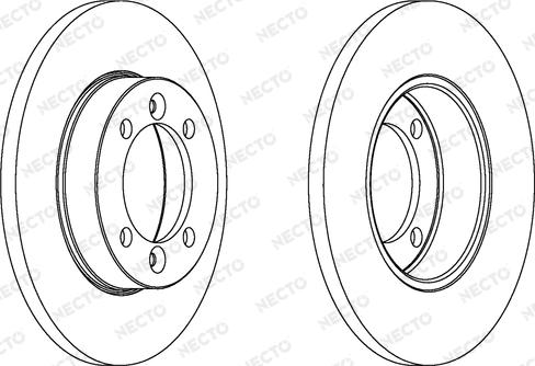 Necto WN305 - Bremsscheibe alexcarstop-ersatzteile.com