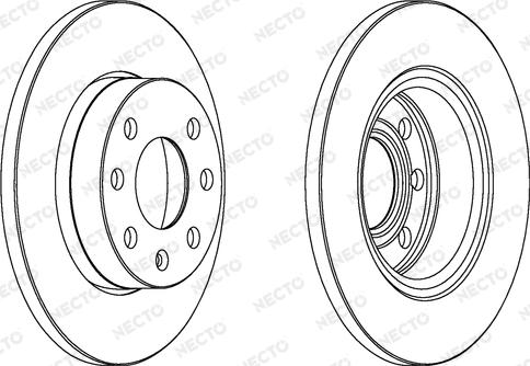 Necto WN303 - Bremsscheibe alexcarstop-ersatzteile.com