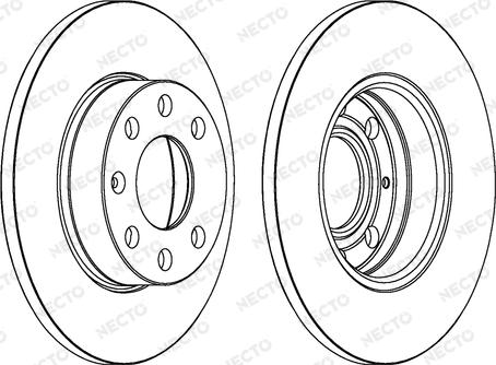 Necto WN284 - Bremsscheibe alexcarstop-ersatzteile.com