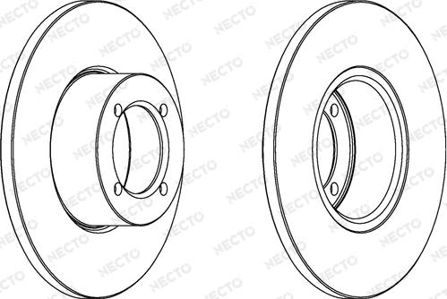 Necto WN233 - Bremsscheibe alexcarstop-ersatzteile.com