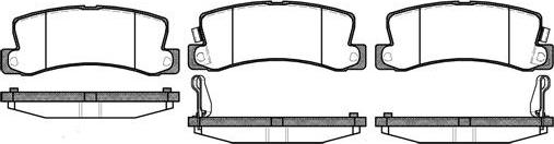 DJ Parts BP1113 - Bremsbelagsatz, Scheibenbremse alexcarstop-ersatzteile.com