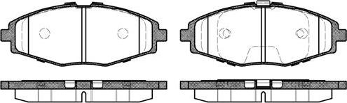 Chevrolet 93747541 - Bremsbelagsatz, Scheibenbremse alexcarstop-ersatzteile.com