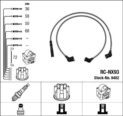 NGK 9482 - Zündleitungssatz alexcarstop-ersatzteile.com